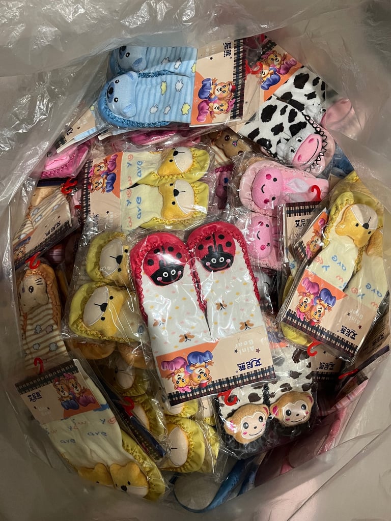image for Job lot of 90 slipper socks age 2