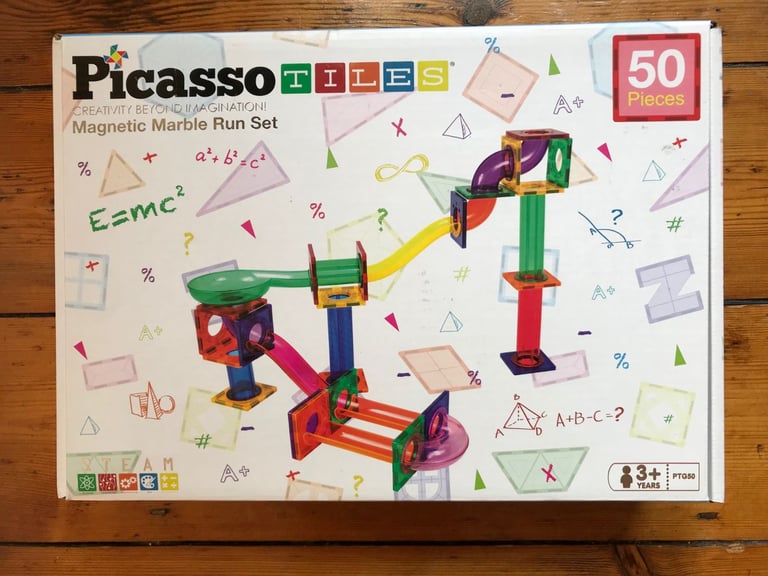 PICASSO TILES - MAGNETIC MARBLE RUN SET (50 PIECES)