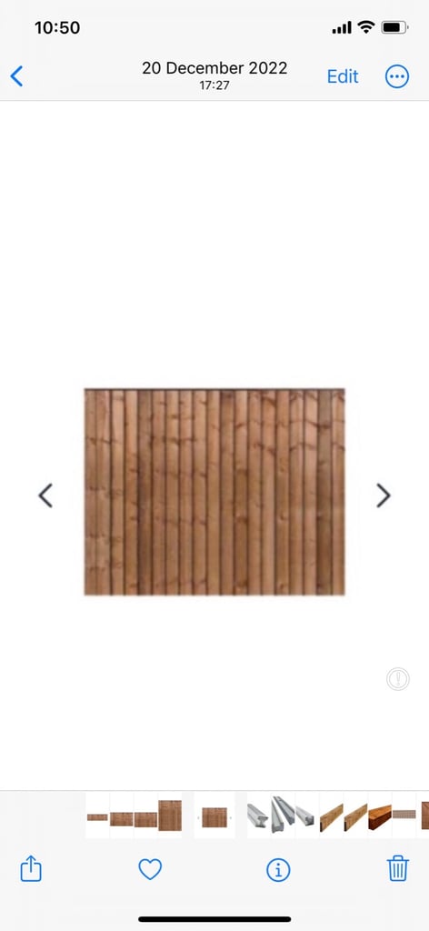Brand new garden fence panel featheredge pressure treated (6ft by 4ft)