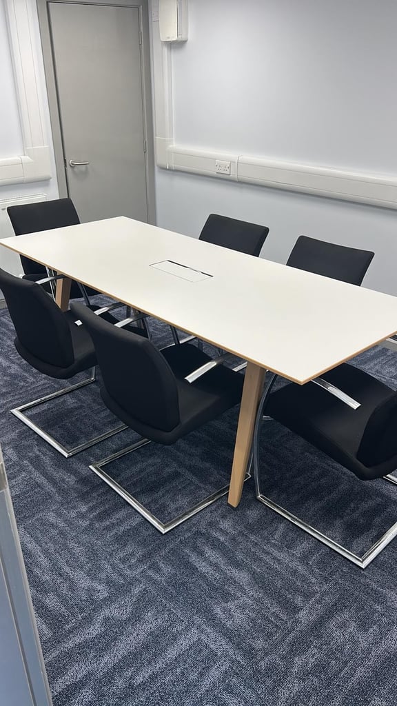 Steelcase branded Boardroom Meeting table for 6 to 8 people 220cm x 90cm