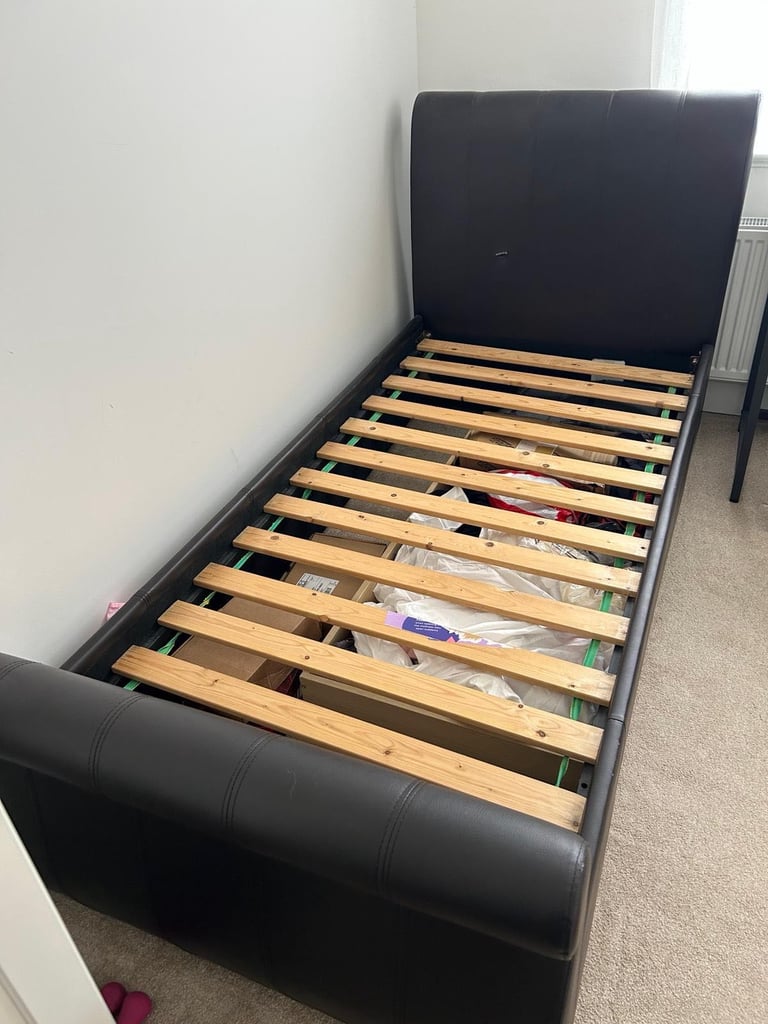 image for Dreams Single Bed frame - faux leather