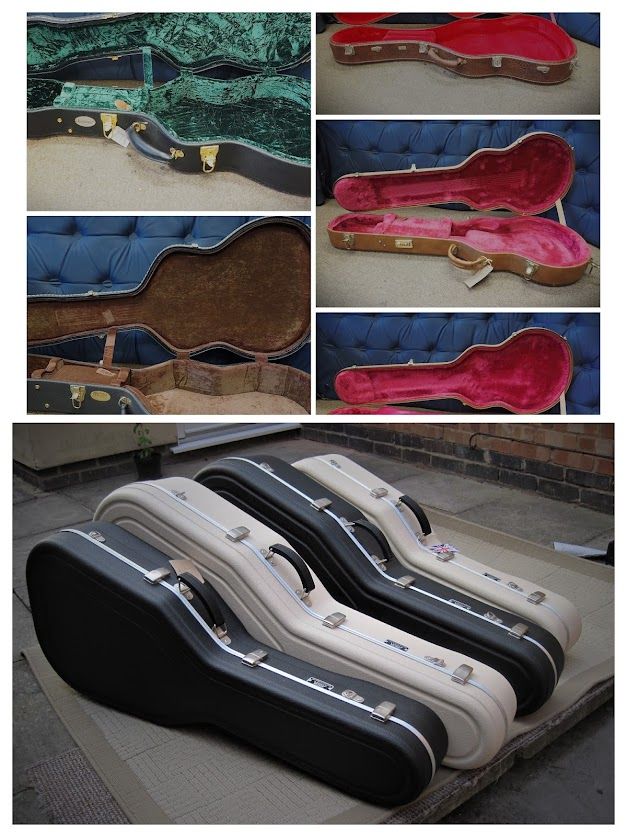 image for  Gibson Les Paul, Martin 00, Ashbury 00, JT Classical, Hiscox LA Artist Guitar Cases