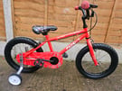 BIKE 16&quot; WHEELS WITH STABILISERS - Age Range 5-7 Years £56
