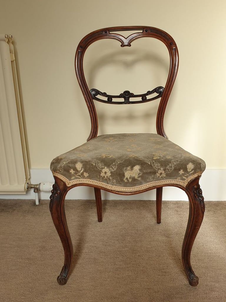 image for Rosewood Chair with Cabriole Legs