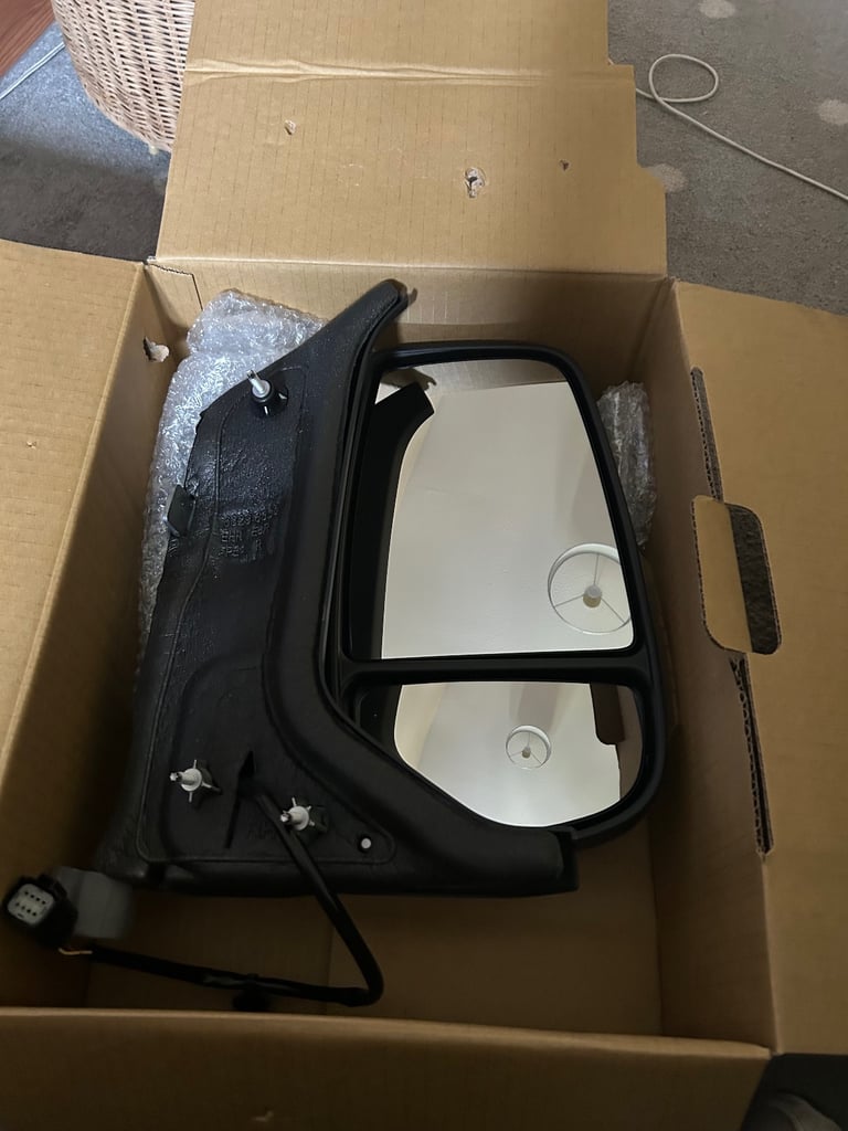 image for Ford Transit MK8 Wing Mirror Manual Driver Side O/S SHORT Arm