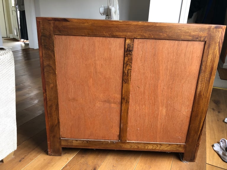 Stunning Solid Dark Wood Sideboard