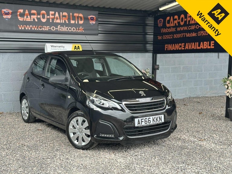 image for PEUGEOT 108 1.0 Active Black Manual Petrol 2016+Â