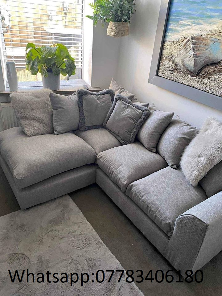 Corner Sofa with a Classic Finish with Up to Four People Sit in