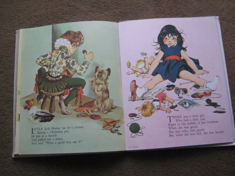image for Vintage Dean's Gift Book of Nursery Rhymes in Hardback for ONLY £2.00