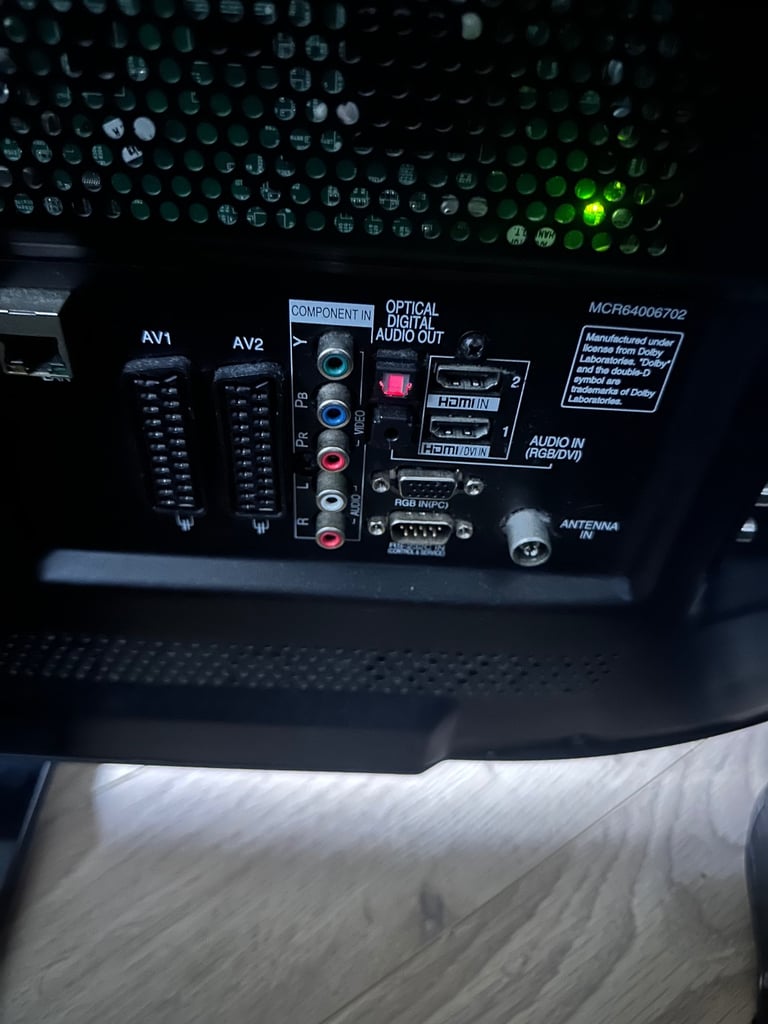 55” LG Tv with remote and cables 