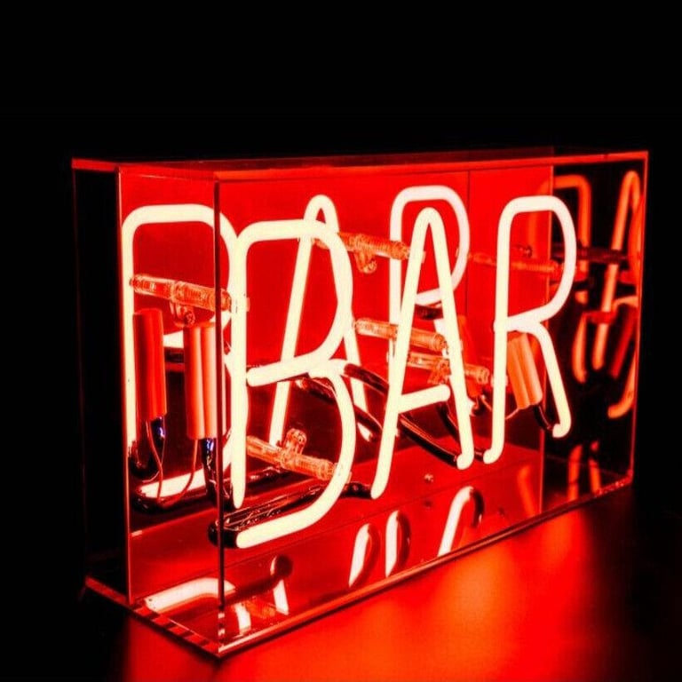 GENUINE GLASS-TUBE SHED PUB & HOME BAR NEON SIGNS: - PUB SHED, HOME BAR, MAN CAVE, WOMAN CAVE