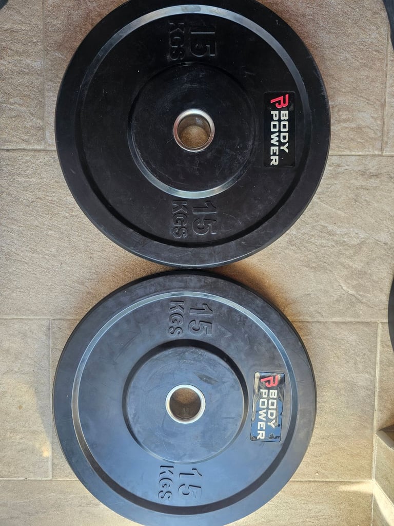 150kg body power olympic bumper plates 