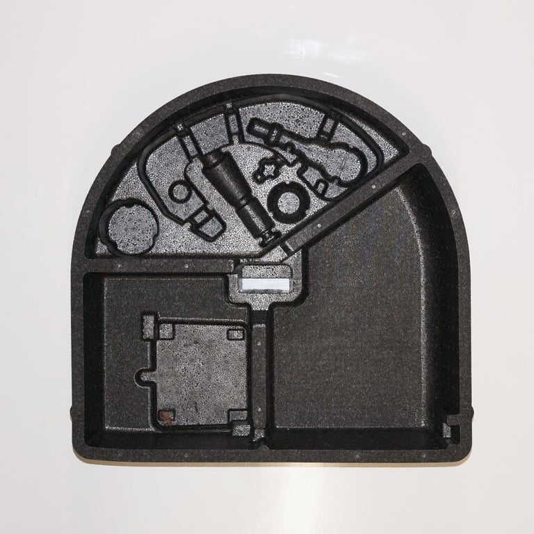 Ford B-Max spare wheel well storage tray AV11-19G381-AC from a 2013 B-Max