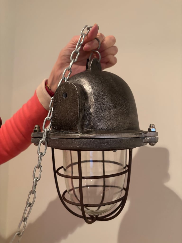 image for Vintage Style Industrial Nautical Pendant Light Brand New and Unused - Heavy