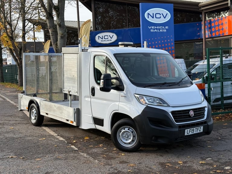 image for 2019 Fiat Ducato 35 MULTIJET II FLAT BED TRANSPORTER MOWER DIGGER NO VAT Vehicle Transporter Dies...