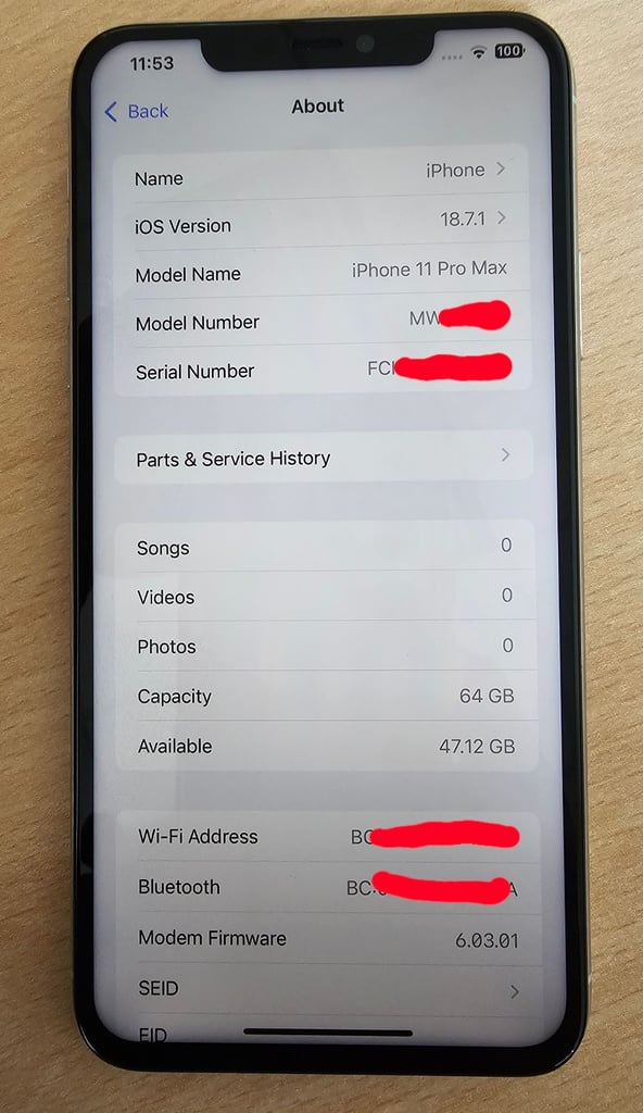image for iPhone 11 Pro Max 64GB – White – Unlocked