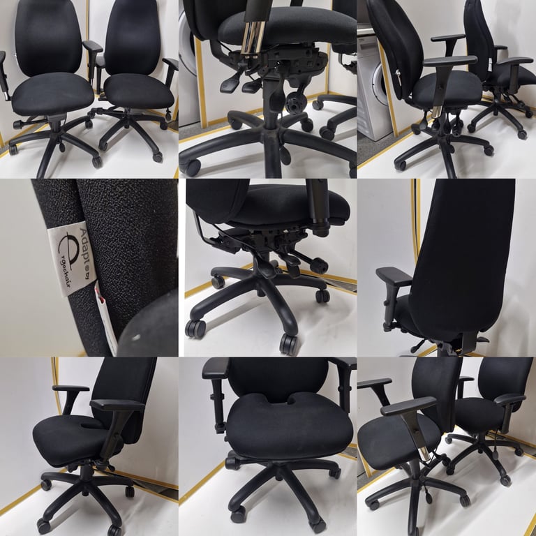 image for Adapt 600 ergonomic DSE office chairs with headrest (10 available) Free delivery all over the Uk
