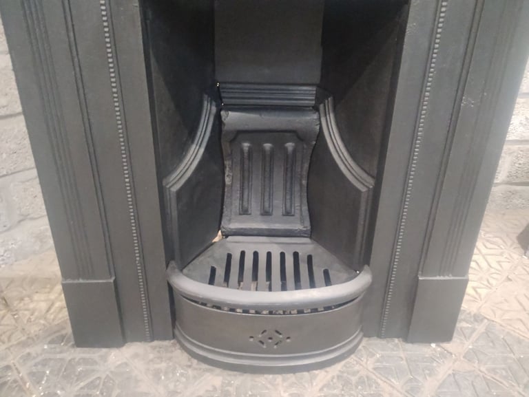Cast iron antique fireplace