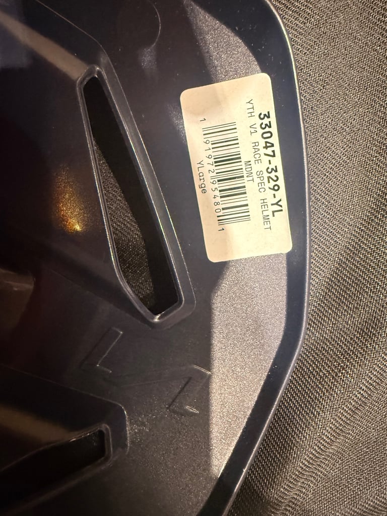 Fox v1 yth large race spec helmet