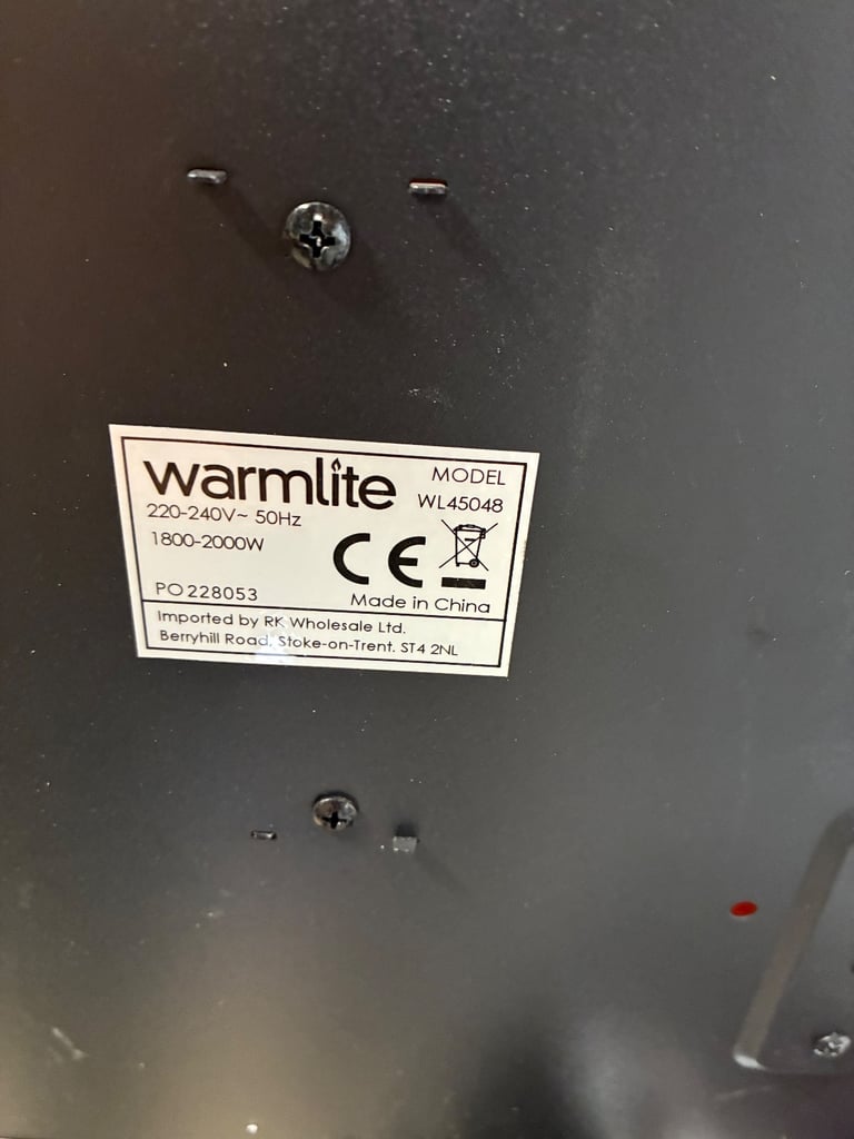 REDUCED - Warmlite Electric fire 