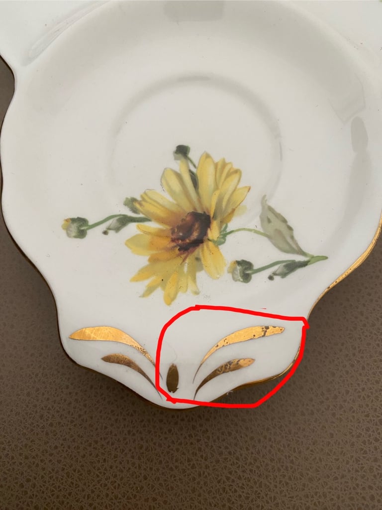Bone china cup &  sandwich plate