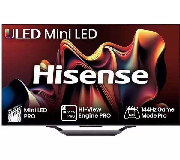 Hisense 55 Inch 144Hz Mini-LED Smart TV (55U7NQTUK)