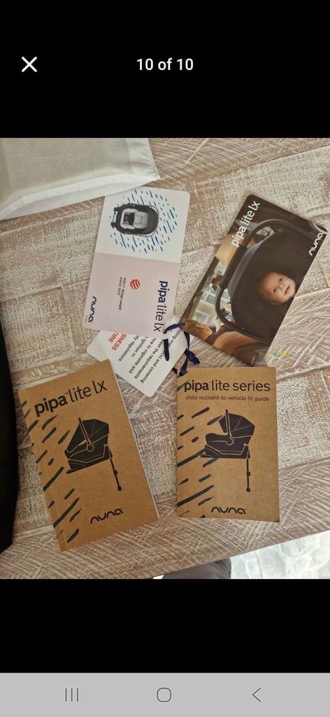 Nuna papa lite car seat with isofix base