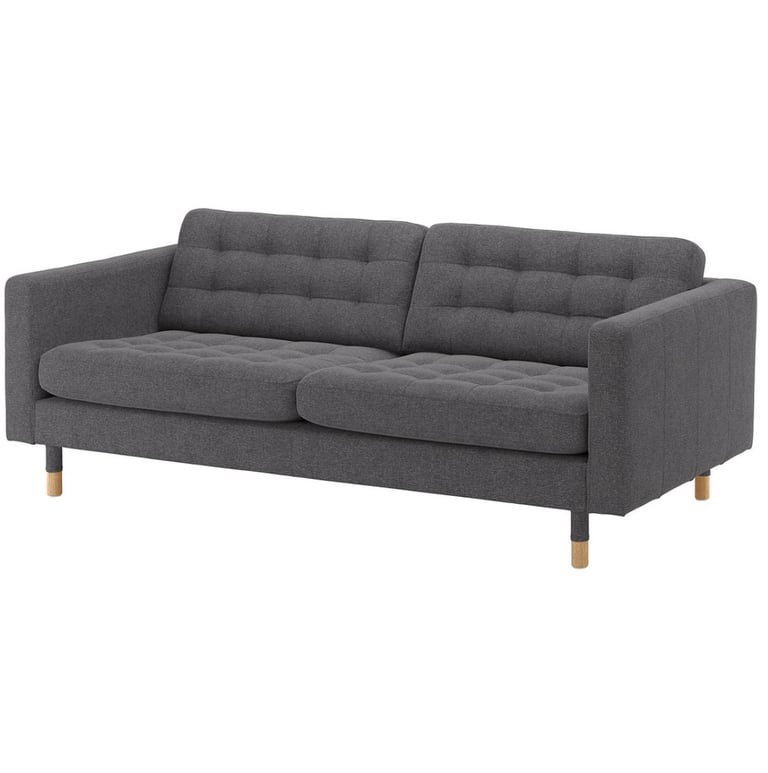 image for Landskrona 3 seat sofa in good condition incl footrest (IKEA)