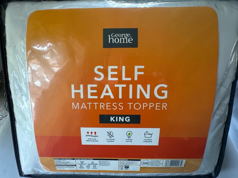 image for Self Heating Mattress Topper King Size