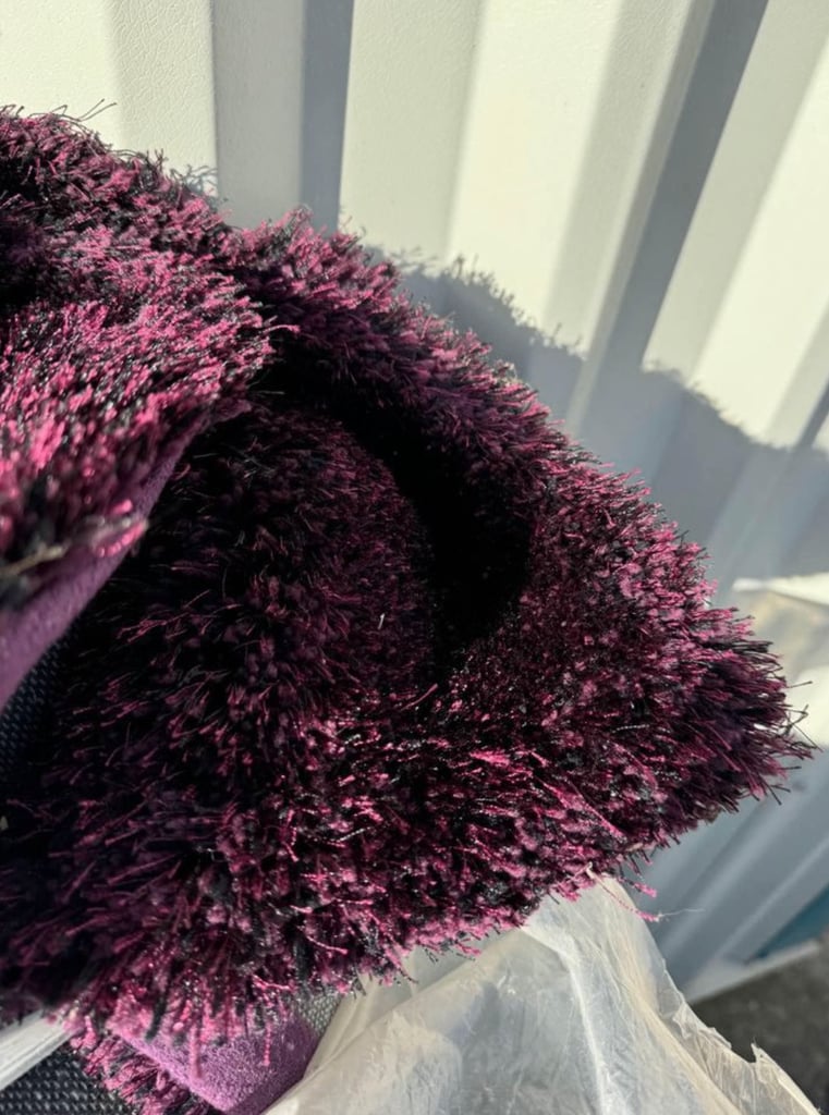 Purple Shaggy Pile Rug New Sealed 160 x 230cm
