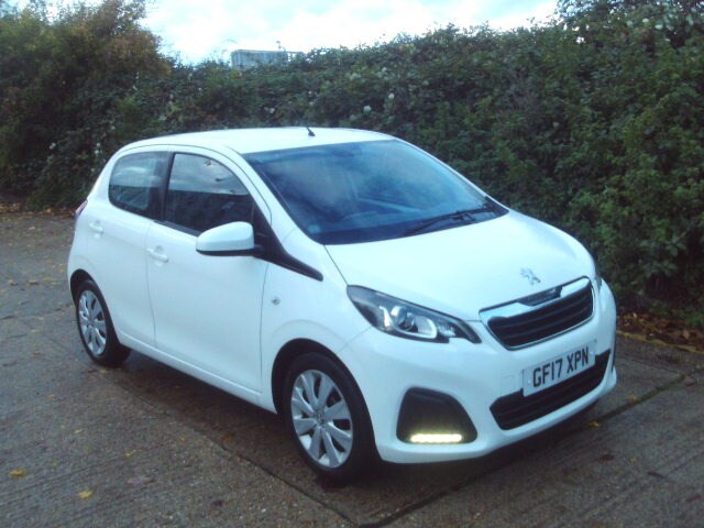 2017 Peugeot 108 1.0 Active 5dr White 60k Miles FSH Years MOT Warranty £20 Road Tax HATCHBACK Pet...