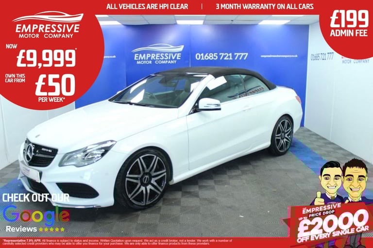 image for 2014 07 MERCEDES-BENZ E-CLASS 2.1 E250 CDI AMG SPORT CABRIOLET 2DR DIESEL G-TRON