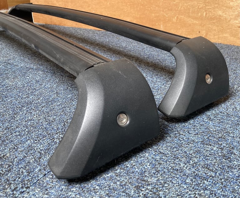 Car black sturdy roof bars rail rack, official Renault scenic, mark 1 1999-2003