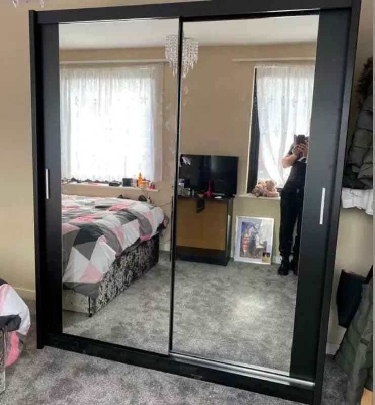 100% Brand New 2 or 3 Doors Sliding Wardrobe with Mirrors in Matte finish- Fast Delivery