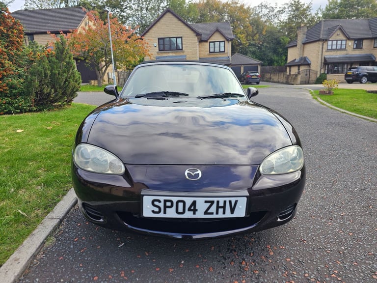 ★MAZDA MX-5 1.8-vvt ★76K! RARE BLACK/PURPLE COLOUR! EXCELLENT EXAMPLE! MX5 ROADSTER 146BHP MK2.5 