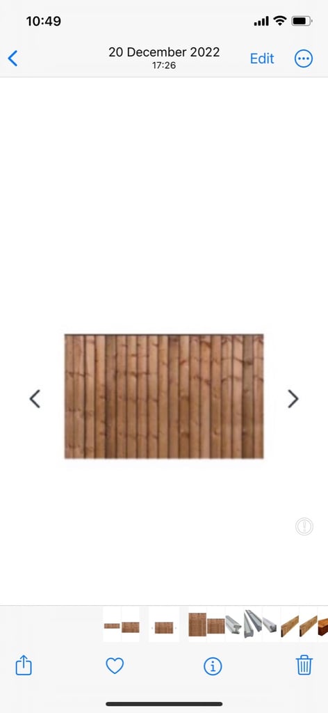 Brand new Garden fence panels featheredge pressure treated (6ft by 6ft) 