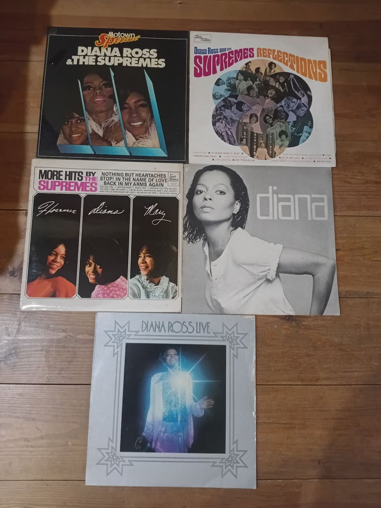 Diana Ross & The Supremes LPs x 5