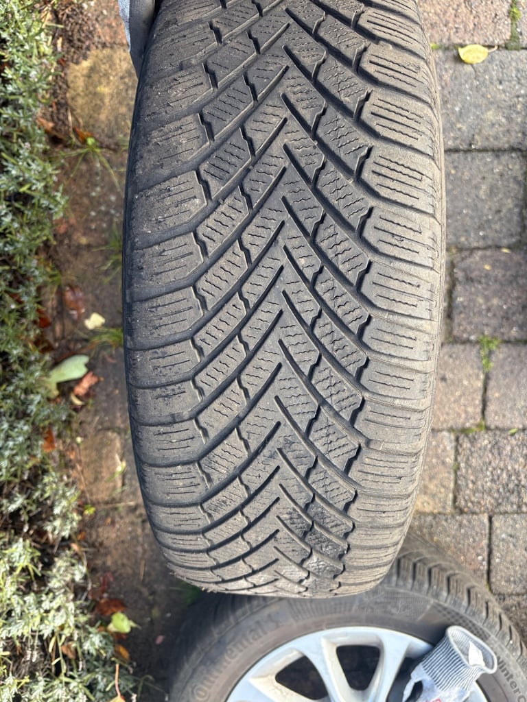 Alloy wheels and continental winter tyres to suit 2015 Audi A3, VW Golf etc 