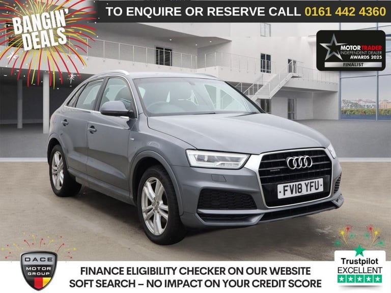 image for 2018 Audi Q3 2.0 TDI S line Edition SUV 5dr Diesel S Tronic quattro Euro 6 (s/s) (150 ps ESTATE D...