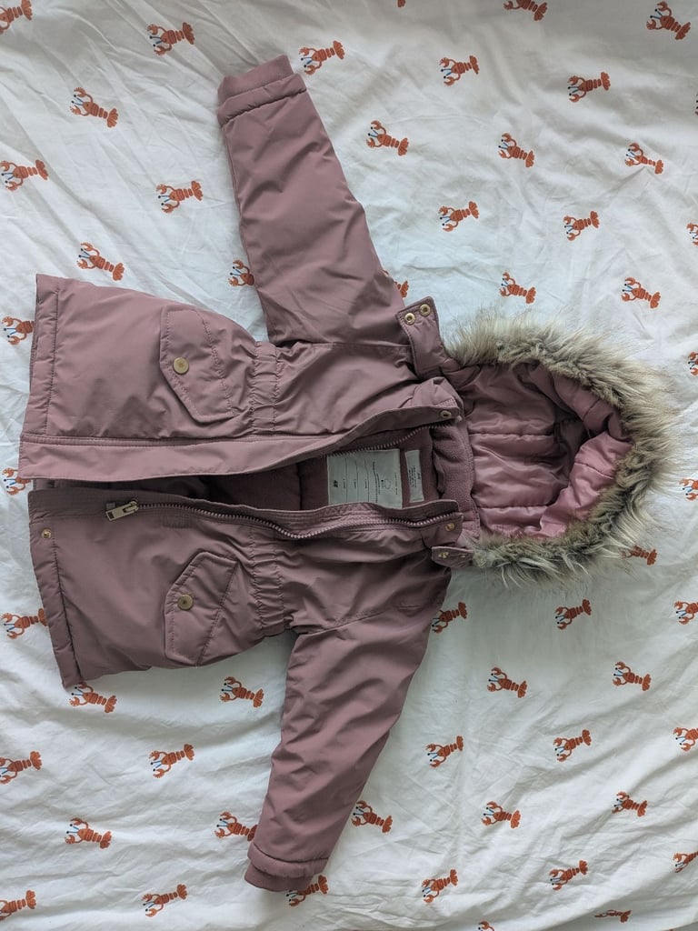 image for H&M warm winter coat 1.5-2y
