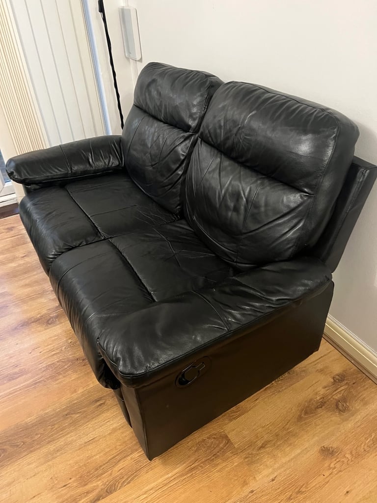 image for Sofa, genuine leather, recliner 