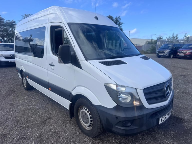 Mercedes Sprinter 314 MWB 13 Seat Minibus. Aircon. Auto. FSH. Reverse Cam. 