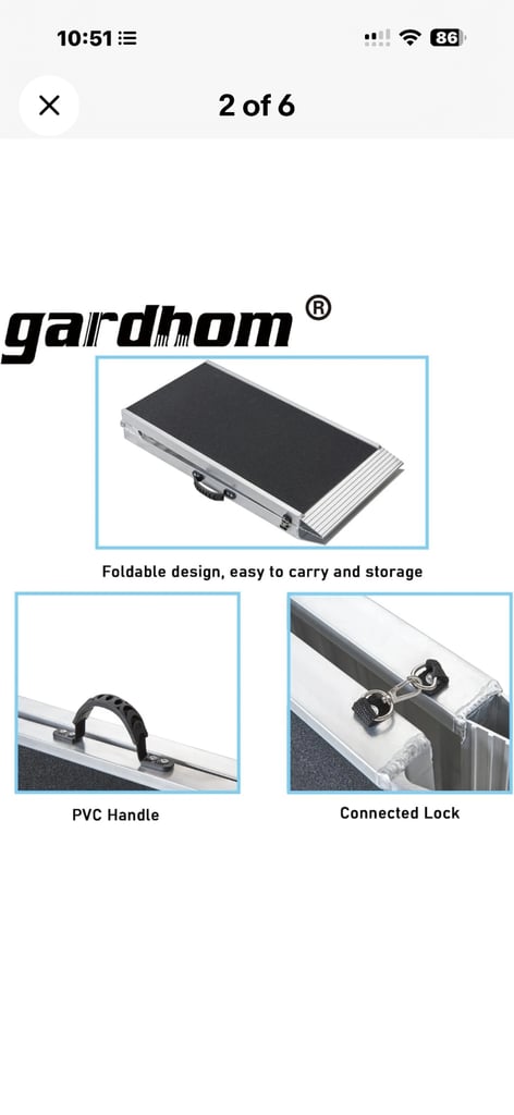 Aluminium Dog car ramp
