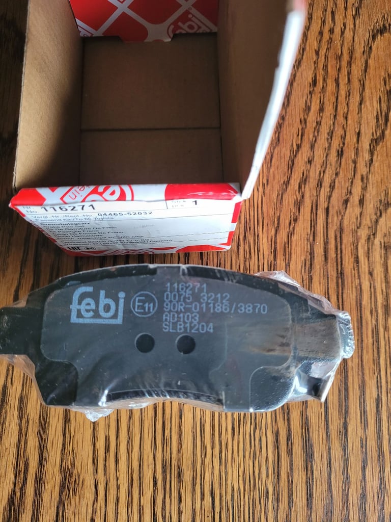 Brand New FEBI Yaris Pads