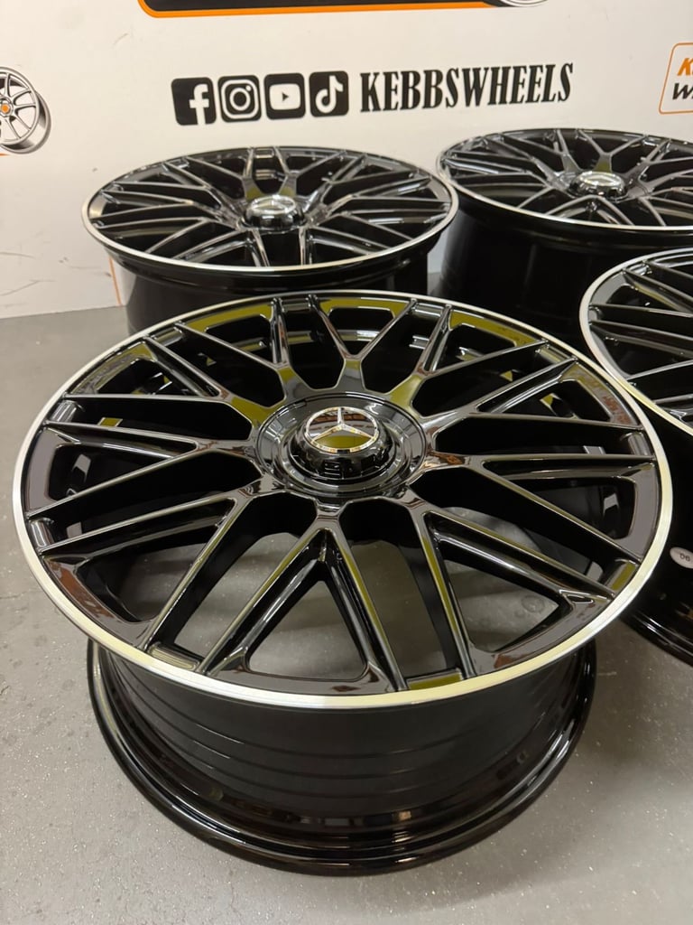 19" MERCEDES C63 AMG MULTISPOKES REPLACEMENT ALLOY WHEELS C CLASS E CLASS S CLASS 
