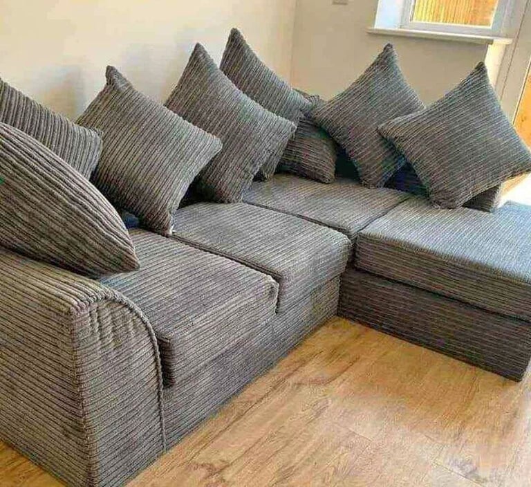 image for Christmas Big Sale Corner Sofa L Shape With Stools