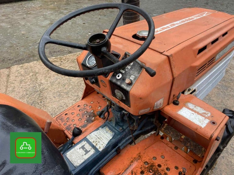 KUBOTA B1400 4X4 COMPACT TRACTOR & ROTOVATOR ALL WORKING WELL SEE VIDEO