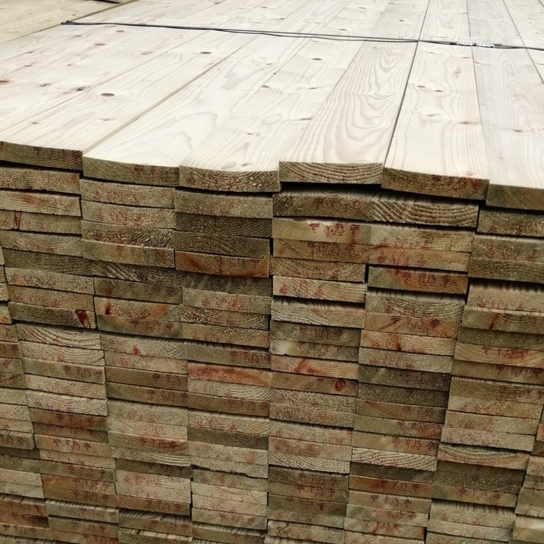 4x1 PAR Treated Green. 4.8m Lengths.