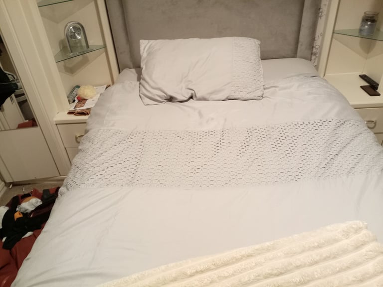 Suede double Bed bran new