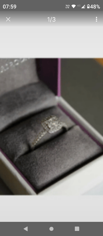 BEAUTIFUL BEAVERBROOKS WHITE GOLD .34CT DIAMOND RING
RING I IN EXCELL
